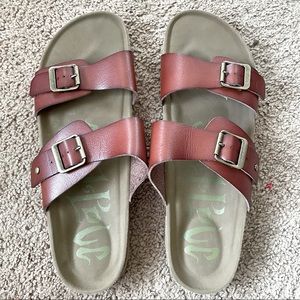 Brown Slip on Sandals